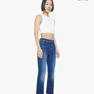 MOTHER Flare Jeans in Deep Blue